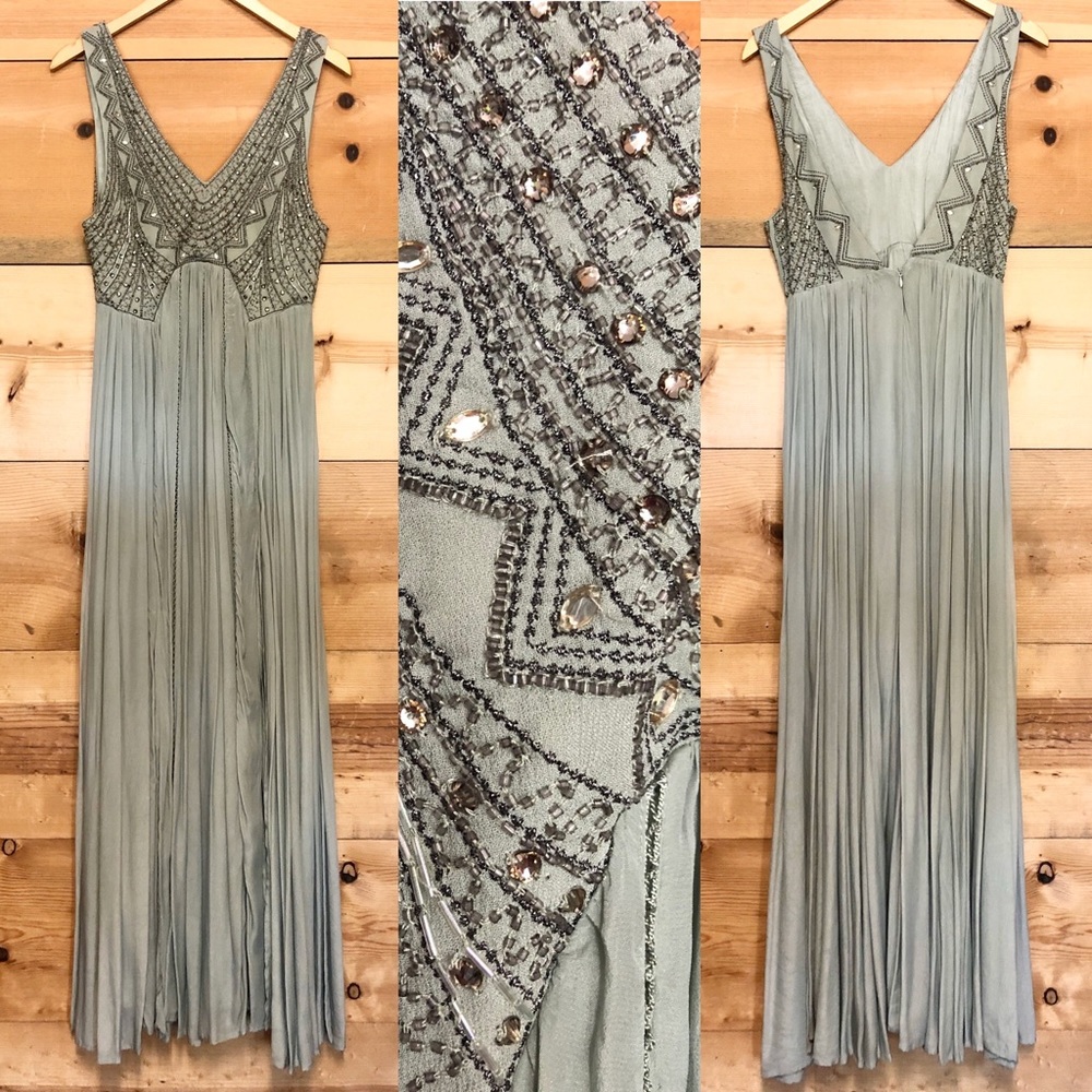 Free People Daphne Sleeveless Vneck Max Dress Gown